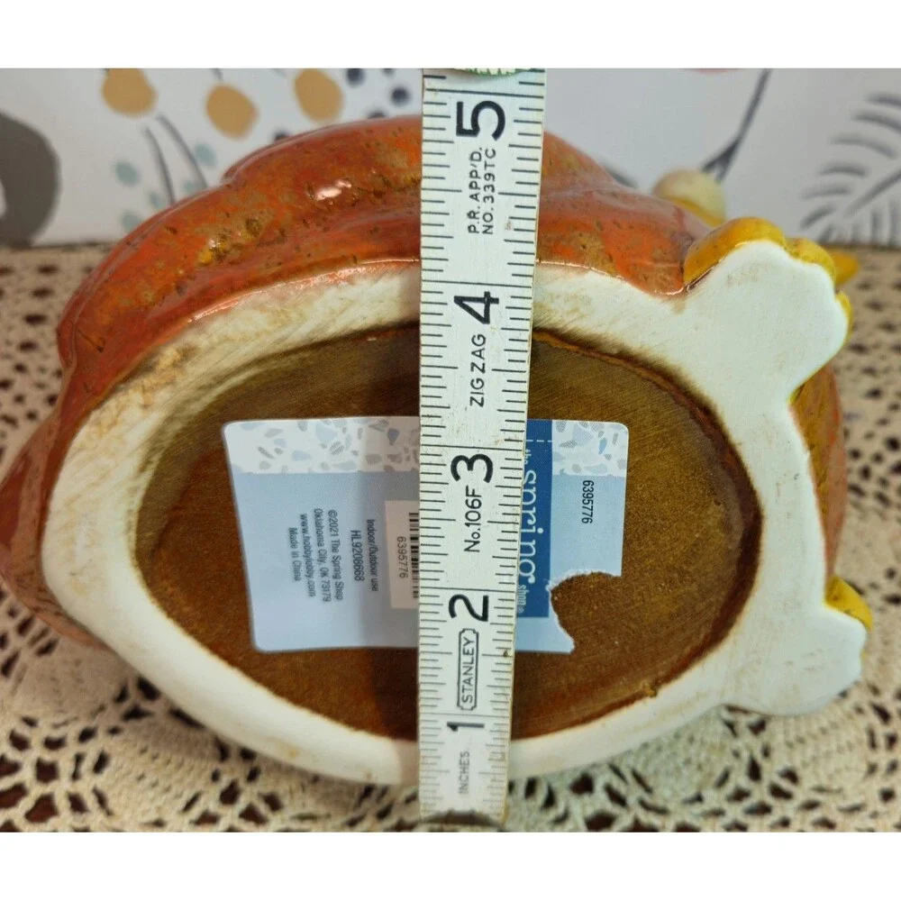 NWT Ceramic Derpy Big Eyed Bird Indoor Planter Versatile Decor